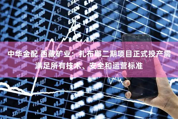 中华金配 西藏矿业：扎布耶二期项目正式投产需满足所有技术、安全和运营标准