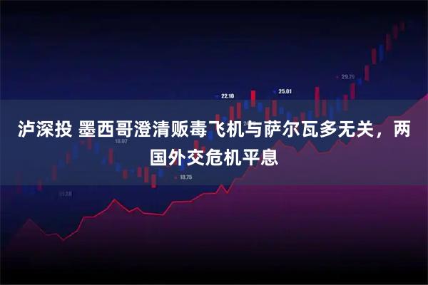 泸深投 墨西哥澄清贩毒飞机与萨尔瓦多无关，两国外交危机平息